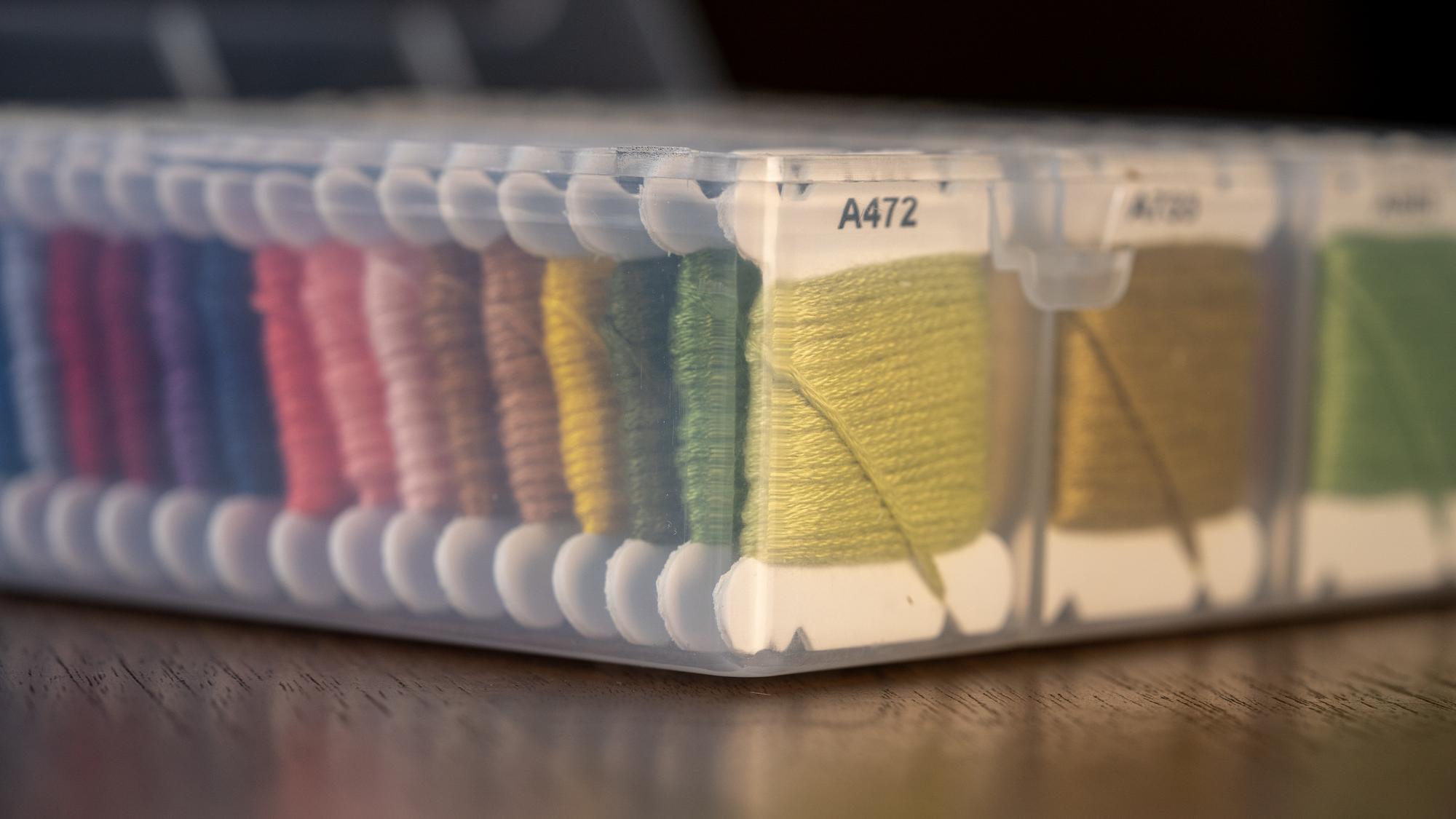 Stacked sample badges and spec sheets